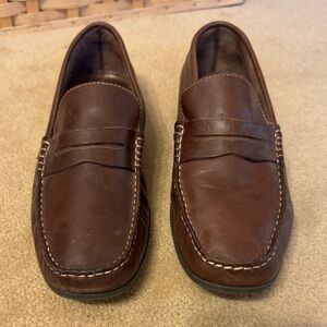 Women’s Brown Leather Penny Loafers